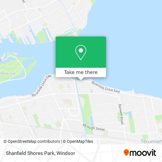 Shanfield Shores Park map