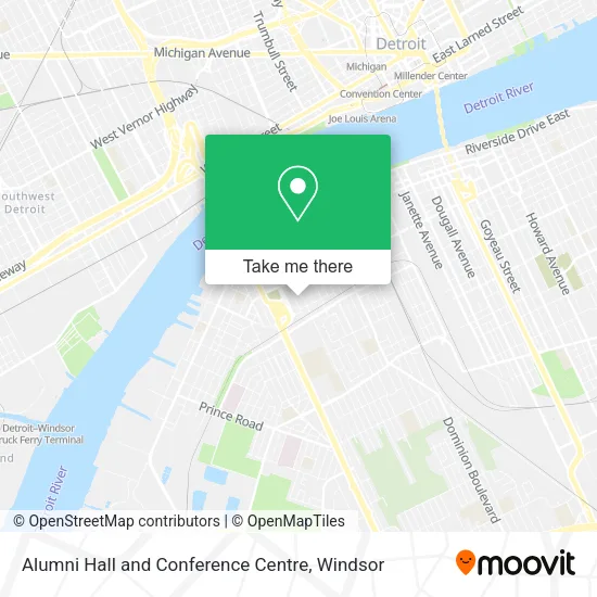 Alumni Hall and Conference Centre map