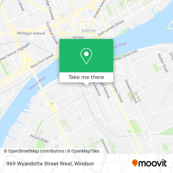 969 Wyandotte Street West map