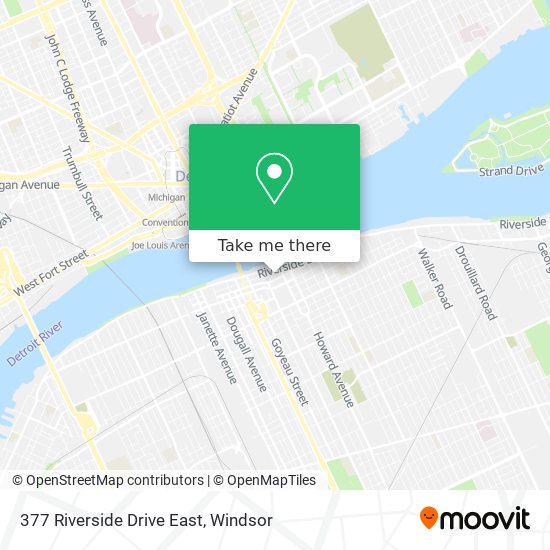 377 Riverside Drive East map