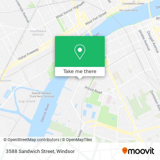 3588 Sandwich Street map