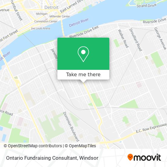 Ontario Fundraising Consultant map