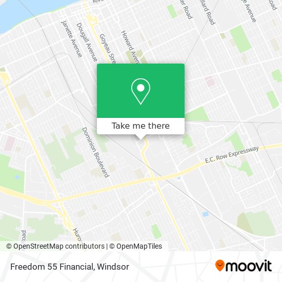 Freedom 55 Financial map