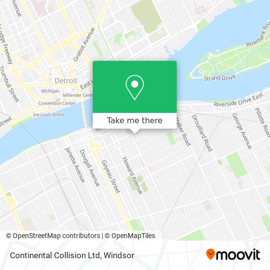Continental Collision Ltd map