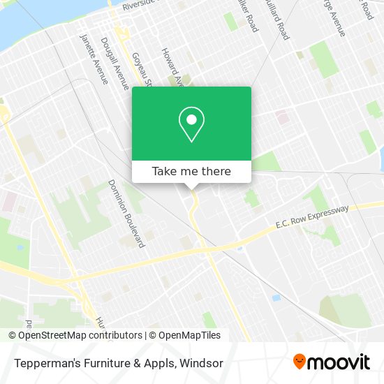 Tepperman's Furniture & Appls map