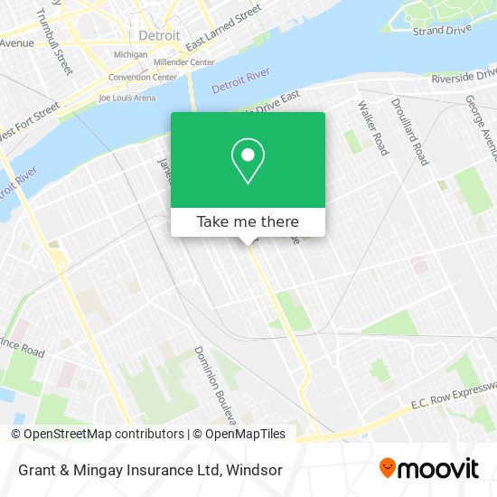 Grant & Mingay Insurance Ltd map