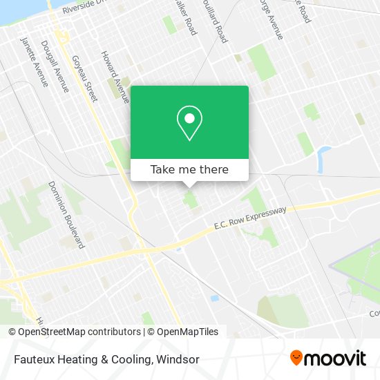 Fauteux Heating & Cooling map