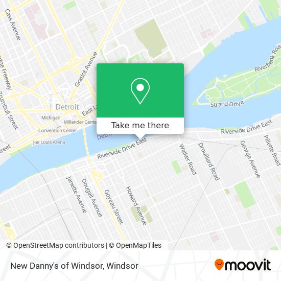 New Danny's of Windsor map