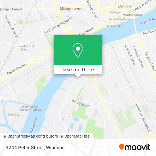 3244 Peter Street map