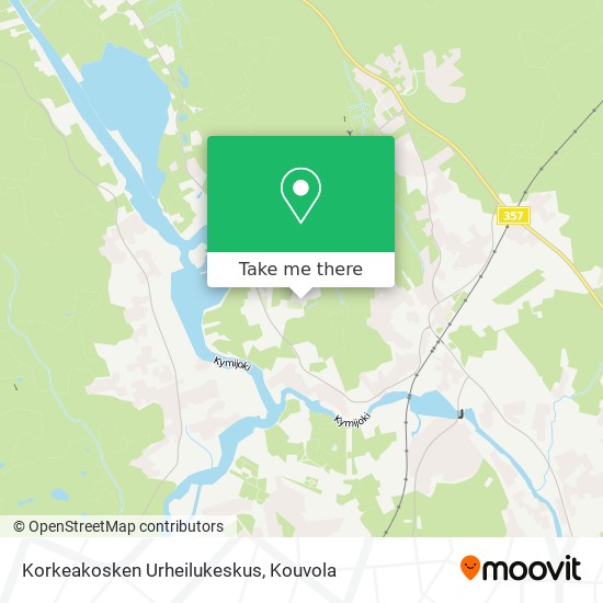 Korkeakosken Urheilukeskus map