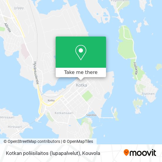 Kotkan poliisilaitos (lupapalvelut) map