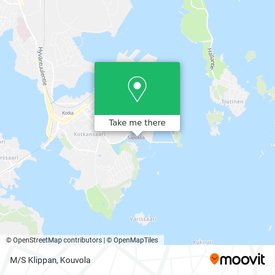 M/S Klippan map