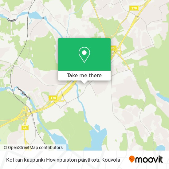 Kotkan kaupunki Hovinpuiston päiväkoti map