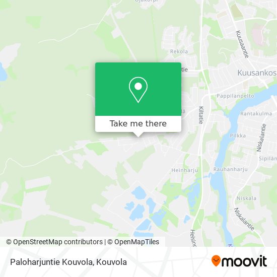 Paloharjuntie Kouvola map