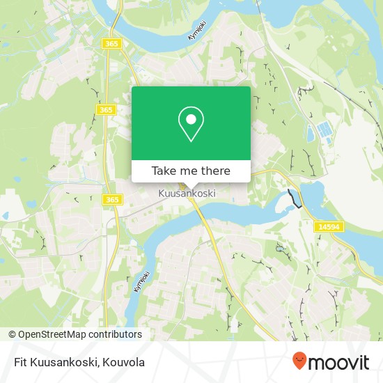 Fit Kuusankoski map