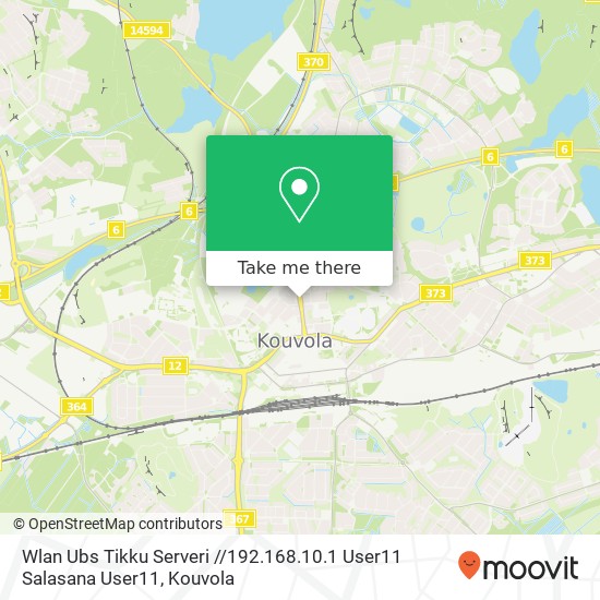 Wlan Ubs Tikku Serveri / / 192.168.10.1 User11 Salasana User11 map