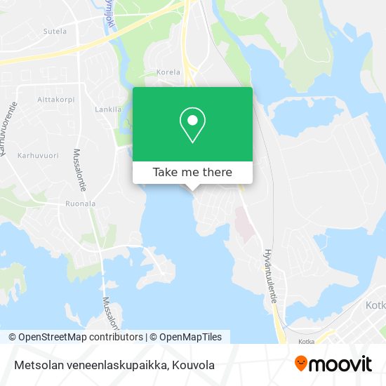 Metsolan veneenlaskupaikka map