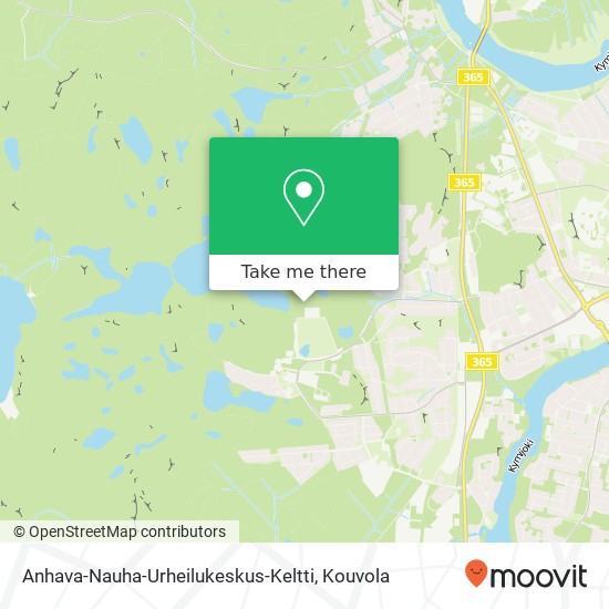 Anhava-Nauha-Urheilukeskus-Keltti map