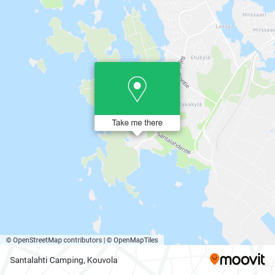 Santalahti Camping map
