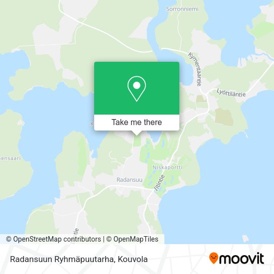 Radansuun Ryhmäpuutarha map