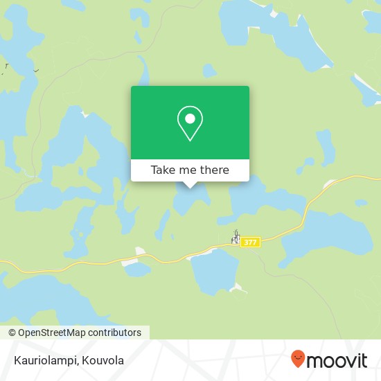 Kauriolampi map