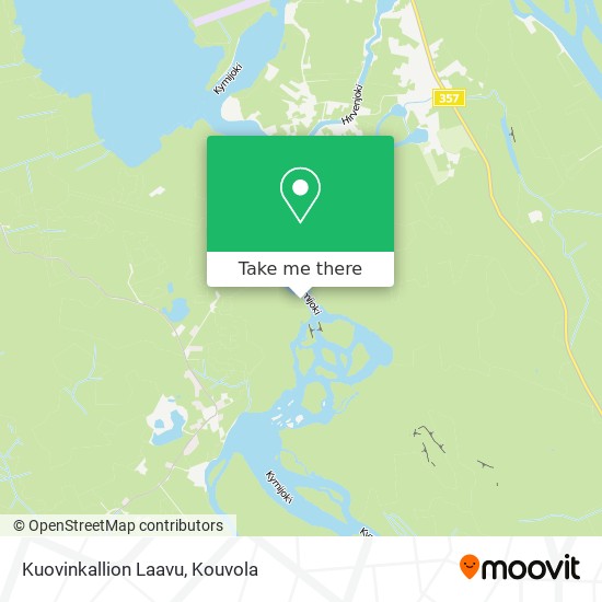 Kuovinkallion Laavu map