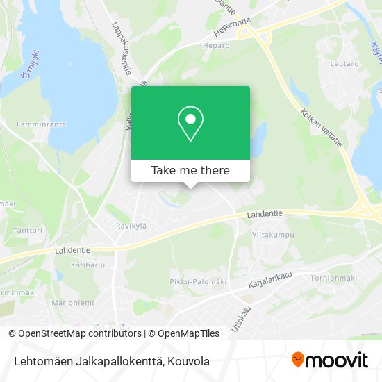 Lehtomäen Jalkapallokenttä map