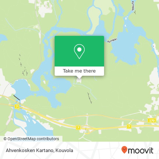 Ahvenkosken Kartano map