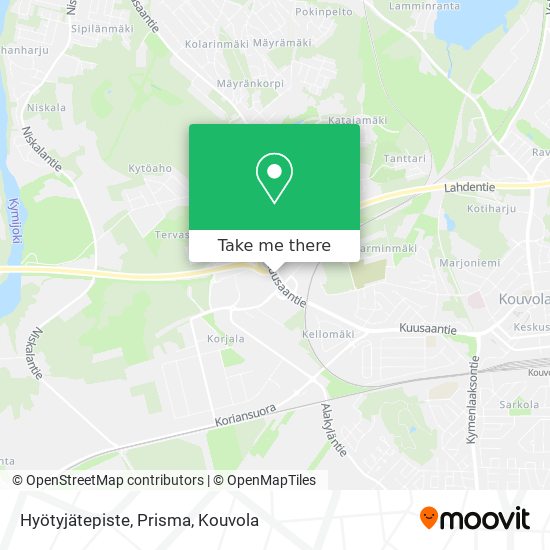 Hyötyjätepiste, Prisma map