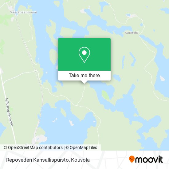 How to get to Repoveden Kansallispuisto in Valkeala by Bus?