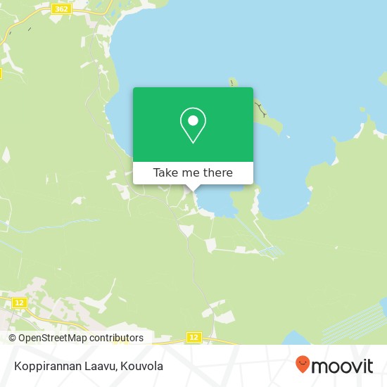 Koppirannan Laavu map