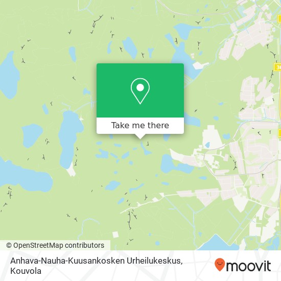 Anhava-Nauha-Kuusankosken Urheilukeskus map