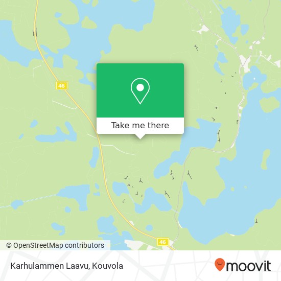 Karhulammen Laavu map