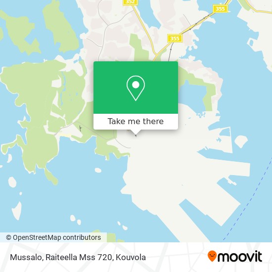 Mussalo, Raiteella Mss 720 map