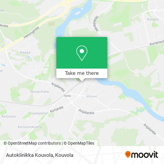 Autoklinikka Kouvola map