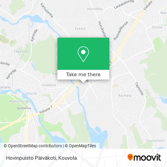 Hovinpuisto Päiväkoti map