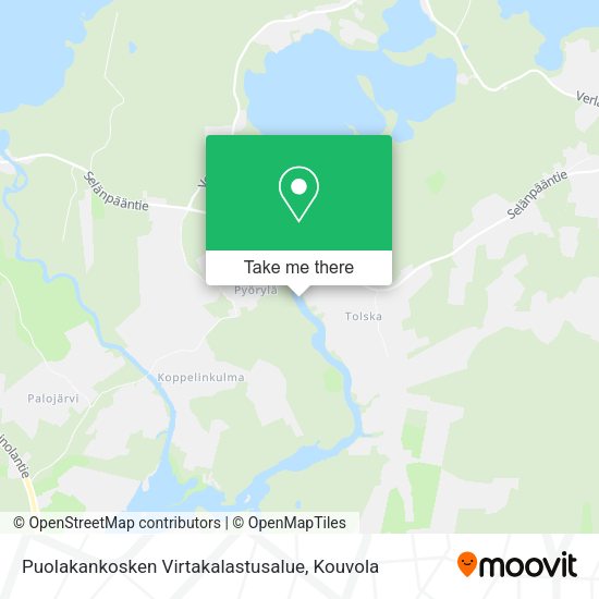 Puolakankosken Virtakalastusalue map