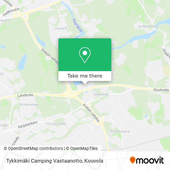 Tykkimäki Camping Vastaanotto map