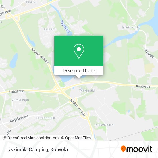 Tykkimäki Camping map