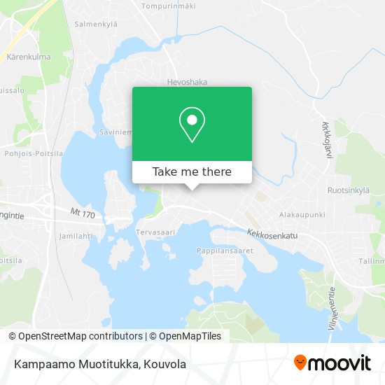 Kampaamo Muotitukka map