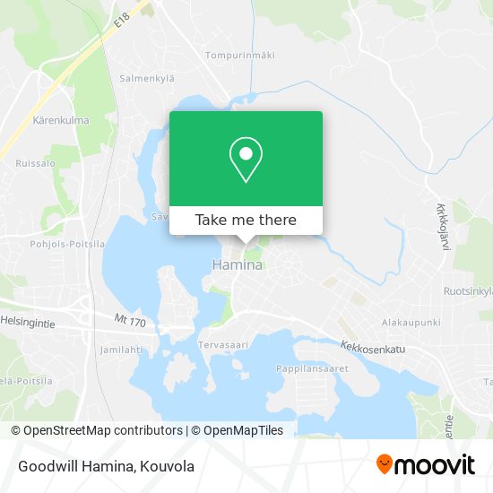 Goodwill Hamina map