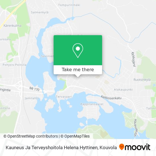 Kauneus Ja Terveyshoitola Helena Hyttinen map