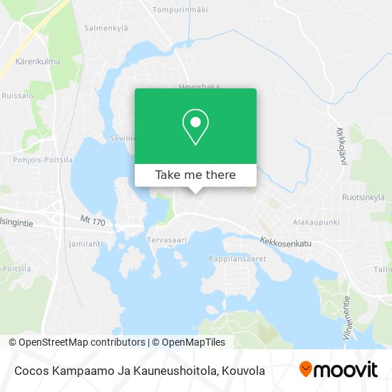 Cocos Kampaamo Ja Kauneushoitola map