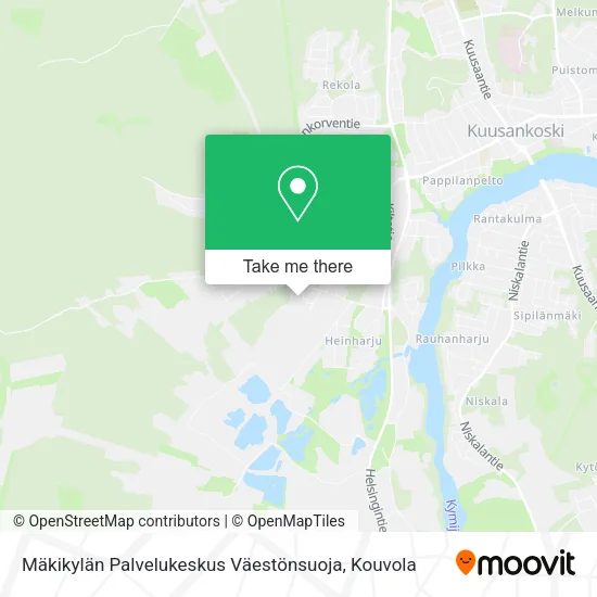 Mäkikylän Palvelukeskus Väestönsuoja map