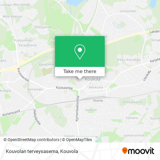 How to get to Kouvolan terveysasema by Bus?