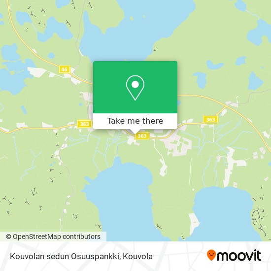 Kouvolan sedun Osuuspankki map