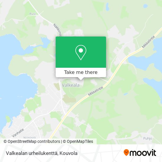 Valkealan urheilukenttä map