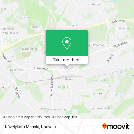 Kävelykatu Manski map