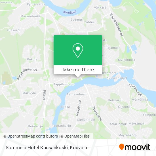 Sommelo Hotel Kuusankoski map