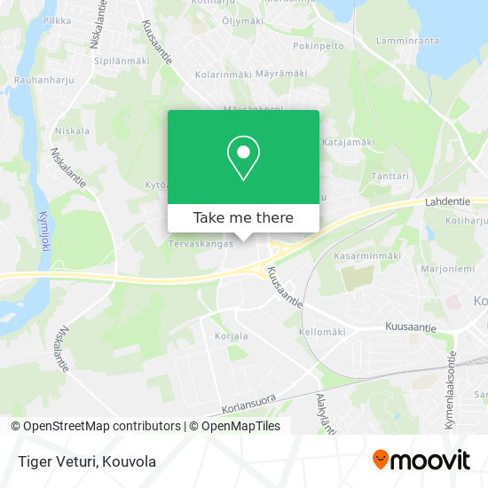 Tiger Veturi map
